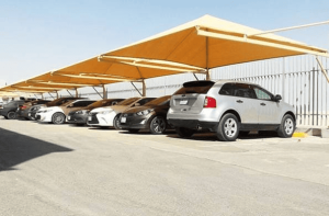 مظلات مواقف سيارات