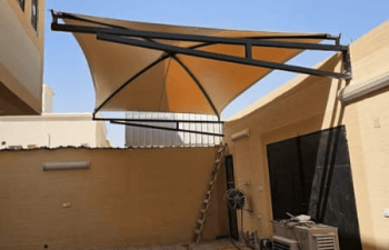 مظلات وسواتر حي الروضة بجده